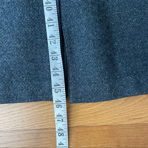 Vintage Harris Tweed 100% Wool Over Coat / Topcoat Long, Grey Blue, XXL - Picture 13 of 16